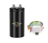 Bolt Electrolytic Capacitor 250V4700UF 63.5x105mm CD136 Screw Capacitors CE105℃ with Bracket 2000Hours 1Pcs Energy storage elements