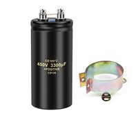 Bolt Electrolytic Capacitor 450V3300UF 63.5x130mm Screw CD136 Capacitors CE105℃ with Bracket 2000Hours 1Pcs Energy storage elements
