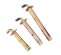 Bolt, Expansion bolts,1~5pcs Heavy Duty Wall Hook Fixing Bolt Expansion Hook Expansion Screw Concrete Jointer Anchor M10x100/120mm For Water Heater(1pcs,M10x100mm(angle 90))(2pcs,M10x120mm(angle 90))