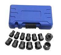 Bolt Extractor Kit - 13 Tools Chrome Vanadium Steel 720G Heavy Duty | Hex Socket Remover Broken Nut Remover for Stripped Screws Bolts Repair Shop