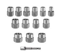 Bolt Extractor Kit - Stripped Socket with 3/8 Inch Adapter,Drive Bolt Nut Remover Set - for Rusted Round Broken Bolts Removal Woodworking Automotive Motorcycles Appliances Garage Men Dad