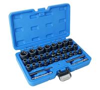 Bolt Extractor Set 33 Piece Shock - Resistant Universal Nut Removal Tool