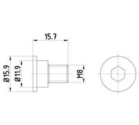 Bolt For Brake Disc HELLA 8DZ 355 209-031 Fits Alpina BMW Land Rover Mini