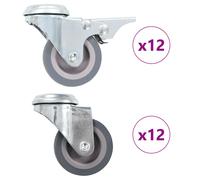 Bolt Hole Swivel Casters Moving Wheel Trolley Caster Furniture Caster vidaXL