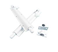 Bolt Lock Door Latch White and Black Wooden Thickened By 5 Inches(1pc White)