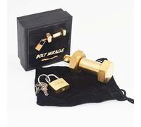 Bolt Miracle (Brass) Magic Tricks Borrowed Ring Come Into Bolt Appear Vanish Magic Magician Close Up Party Illusions Gimmicks Mentalism Props