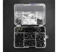 Bolt Nut Kit Motorcycle Fairing Bolt Clips Kit For KAWASAKI For VULCAN S 650 KLX250 Motorbike Windscreen Fastener Screws Bolts Nut Parts Motorbike Screw Fasteners Fixing(Black)