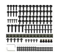 Bolt Nut Kit Motorcycle Fairing Fastener Clips For MT-125 MT125 MT-01 MT01 Windscreen Bolts Screws Bodyworks Nuts Kit Motorbike Screw Fasteners Fixing(Black)