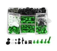 Bolt Nut Kit Motorcycle Fairing Fastener Clips For MT03 MT07 MT10 MT-09 MT-07 Windscreen Screws Nut Bolts Kits Aluminium Fasteners Motorbike Screw Fasteners Fixing(Green)