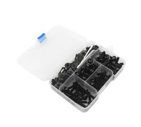 Bolt Nut Kit Motorcycle Fairing Fastener Clips For XLV 600 650 700 TRANSALP Windscreen Screws Bolts & Nuts Kit Motorbike Screw Fasteners Fixing(Black)