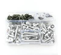 Bolt Nut Kit Motorcycle Fairing Fastener Clips Kit For BMW F800GSA G310R F800R Windscreen Bodywork Screws Bolts Nuts Kits Motorbike Screw Fasteners Fixing(Silver)