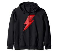 Bolt of Lightning Thunderbolt Red 3D Zip Hoodie