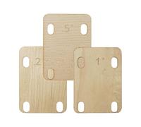 Bolt-On Neck Calibration Wedge - Fixed Post Alignment Tool with Three Precision Wooden Pieces | Teaching Room Concert Tour Event Festival Artisan Guitarist P