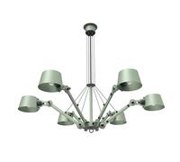 Bolt Pendant Chandelier 6 Arm Flux Green