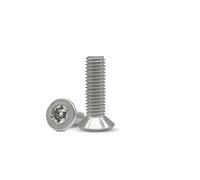 Bolt Screw，2-20PCS M2-M12 304 A2 Stainless Steel Six-Lobe Flat Countersunk Head With Column Pin Tamper Proof Anti Theft Security Screw Bolt(8mm,M2(50Pcs))(14mm,M8(2Pcs))