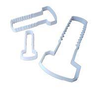 Bolt Screw Nut Nail Tool Shape Cookie Cutter Dough Biscuit Pastry Fondant Sharp Stencil DIY Builder (Set of 3)
