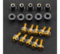 Bolt Screws For DUCATI M1100/S/EVO For MONSTER Multistrada 1000 DS Enduro S4RS M5 Windshield Windscreen Mounting Screws Nuts Fastener Fairing Bolts Screws Kit Nuts Fastener(Gold)