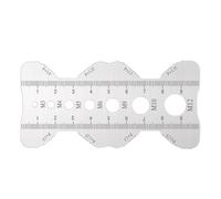 Bolt Thread Gauge Card - Stainless Steel Precision Thickness Plates Credit Size, Accurate Thread Identification Measuring Tool, Long Reach Hardware Sizing Gauge | Automotive Repair Industrial