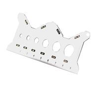 Bolt Thread Gauge - Thread Checker Tool, Metal Thread Gauge Set | Durable Screw Measuring Tool, Easy Read Markings With Multiple Sizes For Identifying Bolts And Screws In Garage Or Toolbox