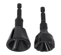Bolt Thread Repair, Chamfer Tool 2Pcs Tungsten Steel 3 Flute 1/4in 3 to 20mm 5 to 25mm Hex Shank Screw Burr Removal Tool