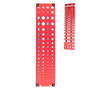 Bolt Tool, Thread Checker, 16.93x3.94x0.39in Nut Identifier, Metal Construction, Wear-Resistant Finish for Finding, Professional Maintenance, Garage Use, Workshop Setup, Fastener Sorting