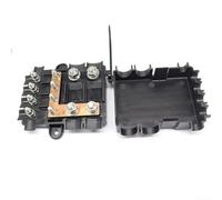 Bolt Type Car Audio Fuse Holder 1 Input 4 Output, 12-48V Overload Protector Distribution Block for Car System, Compact ABS Design, Easy Installation, Fuses Not Included(4AFS+2ANM)