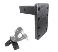 Bolted Receiver for 2 Inch US Trailer Hitch, 3 Position Pin Support, Height Adjustable Tow Bar