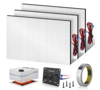 Boltigen 3pcs RV Water Tank Heater Pad, 12V/13.5V Thicker Heating Anti-Freeze Pad Kit with Automatic Thermostat & On/Off Switch for RV Holding Tanks Up to 50 Gallons, Camper, Trailer, Boat, Motorhome