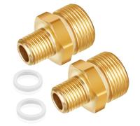 Boltigen M22 High Pressure Washer Adapte,4800PSI Brass Pressure washer Extension (1/4"NPT Female x M22-14 Male)