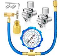 Boltigen Refrigerator Freon Recharge Kit - R134a/R12/R22 - 2 BPV31 Bullet Piercing Tap Valves, 1 R134a Self-Sealing Adapter - White-Style 1 - Brass, Metal Body - Refrigerant Recharge Tool Kit