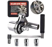 Boltigen Torque Multiplier Wrench Set, 1/2" Drive 1:16 Ratio Heavy Duty Lug Nut Remover Tool with 17mm 19mm 21mm Sockets & Case for Truck Car Tire Changing