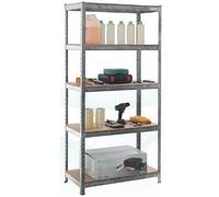 Boltless 5 Tier Shelving Racking Heavy Duty Steel Shelf Unit Shed Garage Home