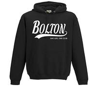 Bolton One Life, One Club. Premium Hoodie Gift Small Black