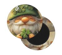 Boltpack 3D St Patrick'S Day Print Round Stool Chair Covers, Soft Washable Round Bar Stool Cushion Slipcover