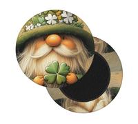 Boltpack 3D St Patrick'S Day Print Round Stool Chair Covers, Soft Washable Round Bar Stool Cushion Slipcover