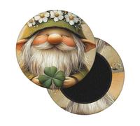 Boltpack 3D St Patrick'S Day Print Round Stool Chair Covers, Soft Washable Round Bar Stool Cushion Slipcover