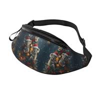 BoltPack Christmas Koala Print Fanny Pack for Women Men, with Adjustable Strap, Lightweight Waterproof Waist Bag for Sport Walking Running