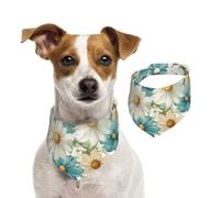 BoltPack Colorful Beautiful Flowers Print Pet Triangle Scarf Bibs, Cute Dog Bandanas, Adjustable With Snaps, For Dogs Puppy Cats