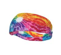 BoltPack Colorful Tie Dye Print Sports Headbands For Women Men Sweat-Absorbing Headbands Suitable For Fitness Running Cycling Yoga Football Exercise