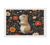 Boltpack Cute Capybara Print Diamond Art Painting Kits for Adults Beginner, DIY Full Drill Paint with Round Diamond Dots, for Gift Home Wall Decor