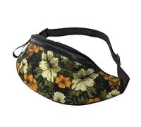 BoltPack Floral Camo Print Fanny Pack for Women Men, with Adjustable Strap, Lightweight Waterproof Waist Bag for Sport Walking Running