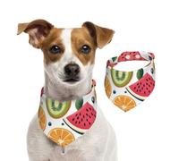 BoltPack Fruit And Vegetable Print Pet Triangle Scarf Bibs, Cute Dog Bandanas, Adjustable With Snaps, For Dogs Puppy Cats