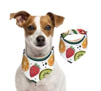 BoltPack Fruit And Vegetable Print Pet Triangle Scarf Bibs, Cute Dog Bandanas, Adjustable With Snaps, For Dogs Puppy Cats