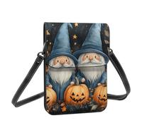 Boltpack Halloween Gnomes Print Crossbody Purse Cell Phone Bags For Women - Leather Cellphone Wallet Bag Coin Purse With Adjustable Shoulder Rope
