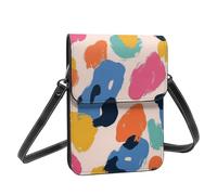 Boltpack Leopard Print Crossbody Purse Cell Phone Bags For Women - Leather Cellphone Wallet Bag Coin Purse With Adjustable Shoulder Rope