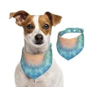 BoltPack Mandala Flower Print Pet Triangle Scarf Bibs, Cute Dog Bandanas, Adjustable With Snaps, For Dogs Puppy Cats