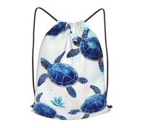 Boltpack Sea turtle Print Drawstring Bags For Yoga Sport Gym, String Backpack Beach Bag Travel Backpack For Men Women Lightweight