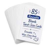 Boltquan 85 Reusable Blank Tarot Cards, Erasable Wipe-Clean Deck