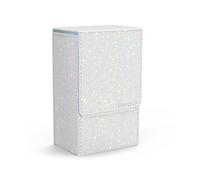 Boltquan Pearlized White Tarot Card Holder with Light Blue Interior - Fold-Top Case with Magnetic Lid Closure - Fits Standard Tarot Decks - Outer Dimensions 5.39 x 3.38 x 2 Inches (Pearlized White)