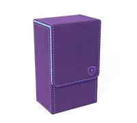 Boltquan Purple Tarot Card Holder with Blue Interior - Fold-Top Case with Magnetic Lid Closure - Fits Standard Tarot Decks - Outer Dimensions 5.39 x 3.38 x 2 Inches (Purple-Blue)